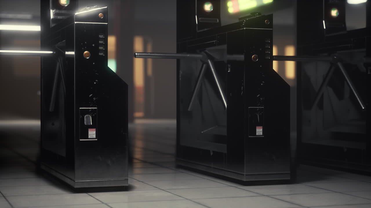 dentro de un metro de metro vacío