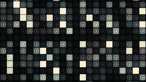 Abstract Geometric Pattern with Circles and Squares