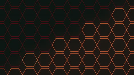 Red-neon-hexagons-pattern-on-black-gradient