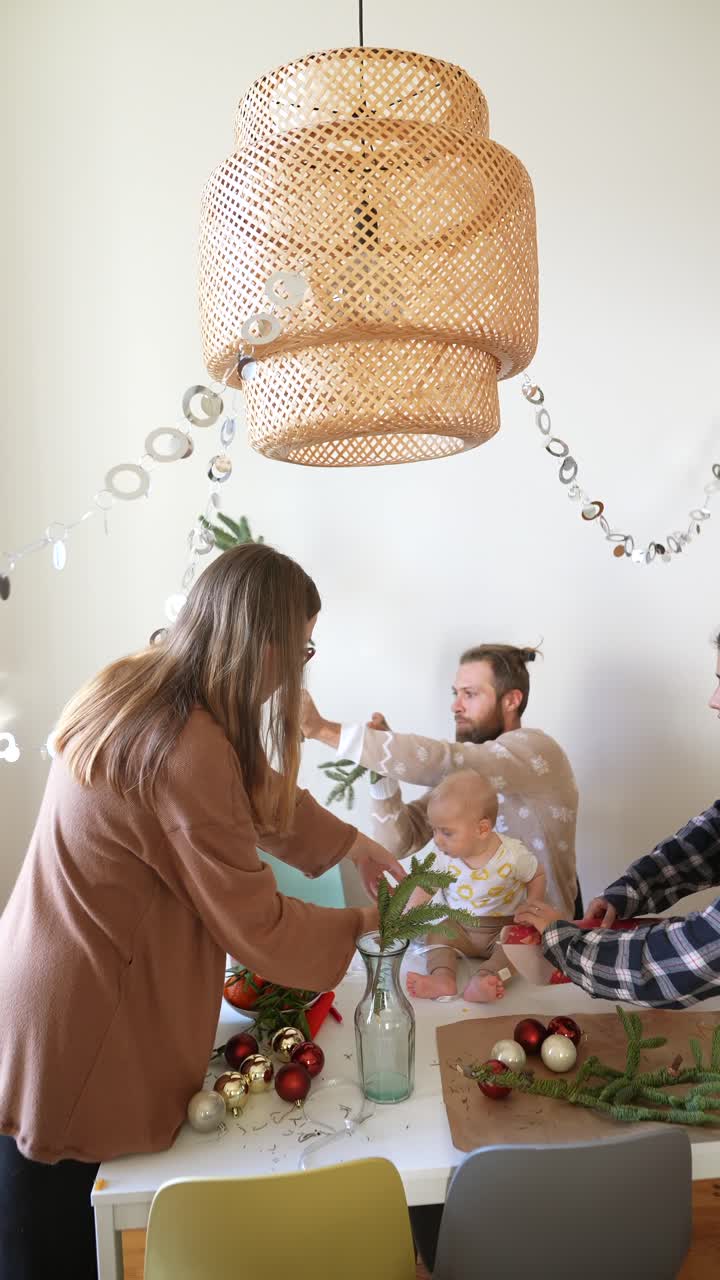 Family Decorating for Christmas