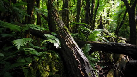 jungle path in a lush rainforest