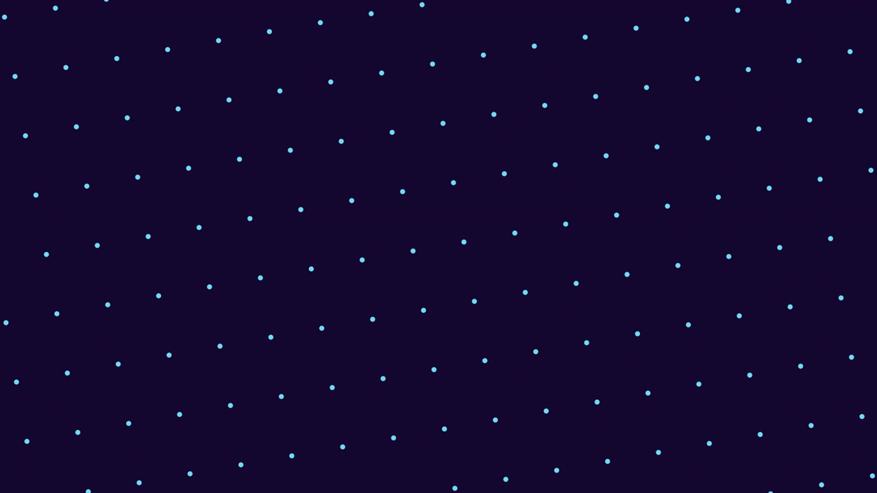 Mysterious floating grid of white dots on black background