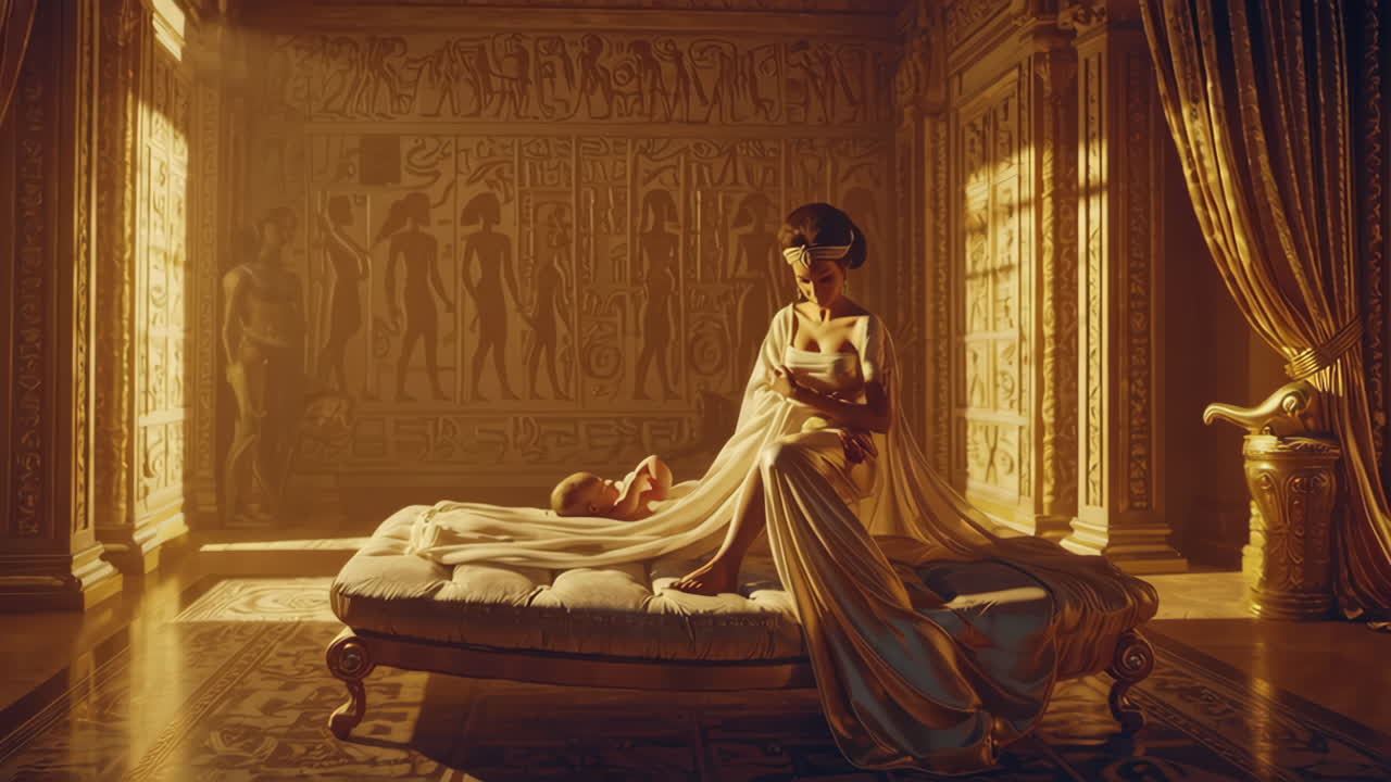 Ancient Egyptian Mother and Child