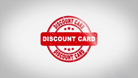 discount card stamp