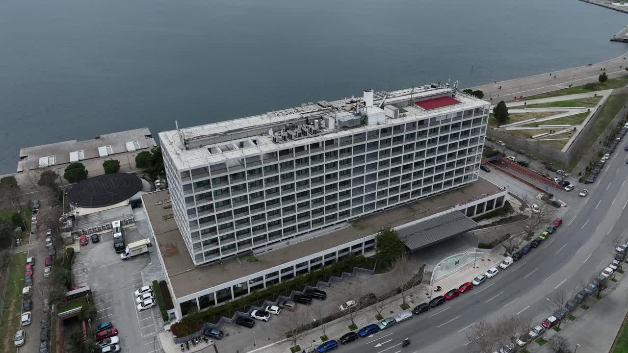Hotel Makedonia Palace em Tessalônica, perto da costa, vista aérea