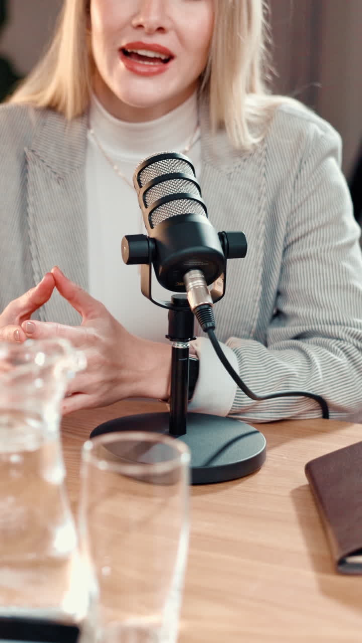 Intervista podcast con una donna