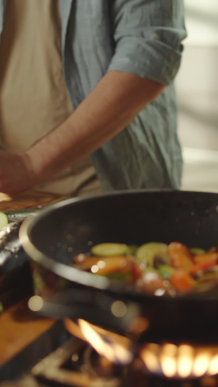 preparación de verduras frescas