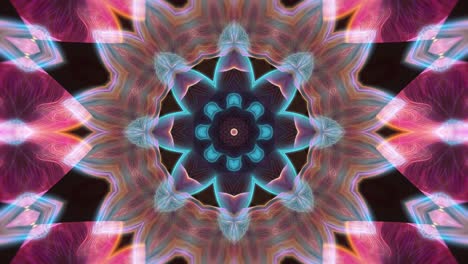 fiesta vj hermosa colorida flor infinita fondo abstracto ciclo caleidoscopio en resolución 4k