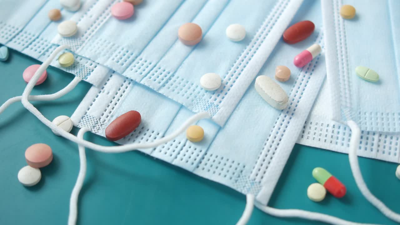 마스크와 의약품