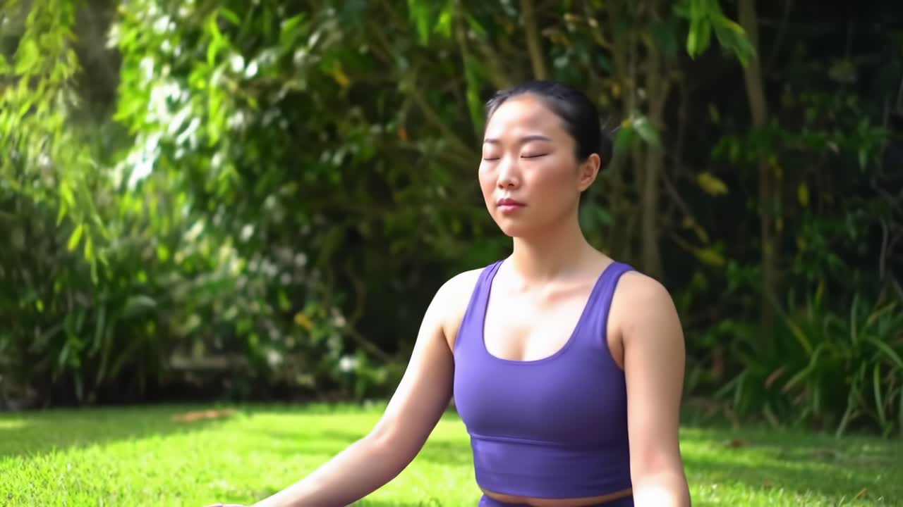 Calm and Focused: A Journey into Meditation with a Tranquil Retreat in Nature, Perfect for Finding Inner Peace and Mindfulness through Deep Breathing and Stillness