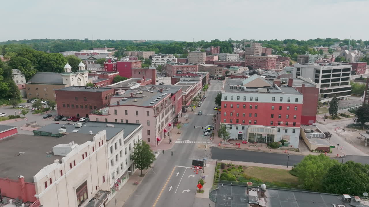 vista aérea panorámica del encantador bangor, yo