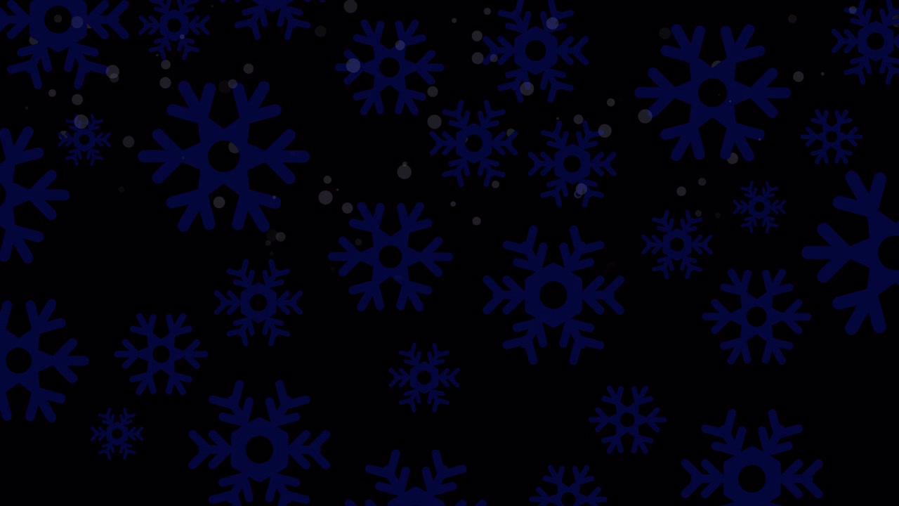 Julebakgrunn med roterende snøflakpartikler som overlegg