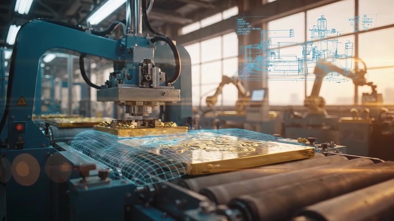 Automated Manufacturing Process with Digital Twin Overlay in Smart Factory