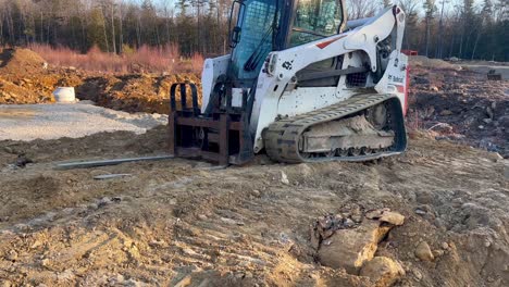 New-condo-development-under-construction-with-bulldozer-and-equipment