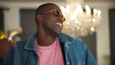 stylish man in sunglasses