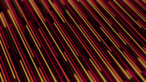líneas de color cálido que descienden diagonalmente en el fondo en perspectiva