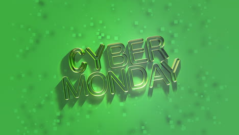 Lebendiger-Und-Moderner-Cyber-Monday-Text-Auf-Grünem-Farbverlauf