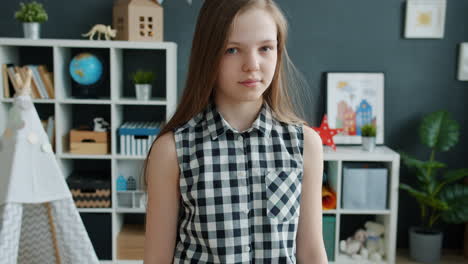 girl in a child's room