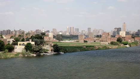 the bank of the nile river at cairo, egypt