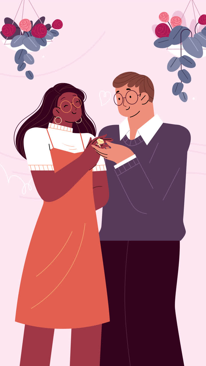 Couple's Romantic Engagement