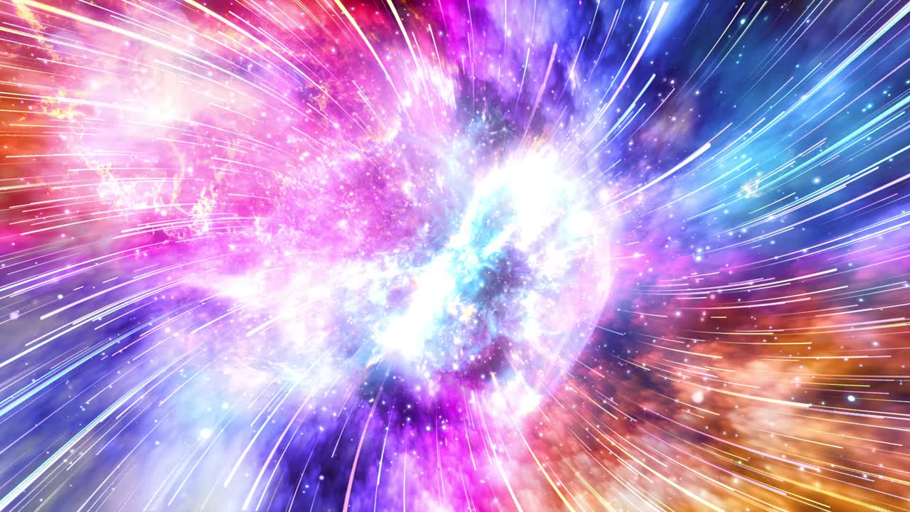 túnel de agujero de gusano espacial (viaje en el tiempo) 4k