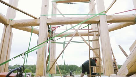 log cabin construction