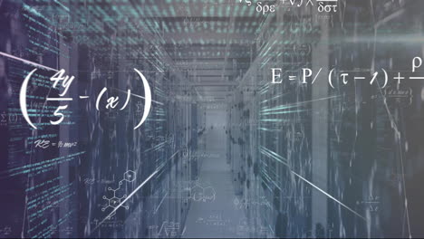 animation of digital data processing over computer servers