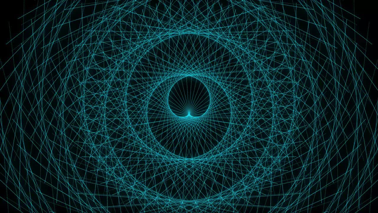 patrón de forma de punto de color azul claro animación gráficos de movimiento