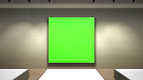 Hall-of-art-gallery-museum-with-frame-for-picture-and-photos-with-mock-up-screen-frame