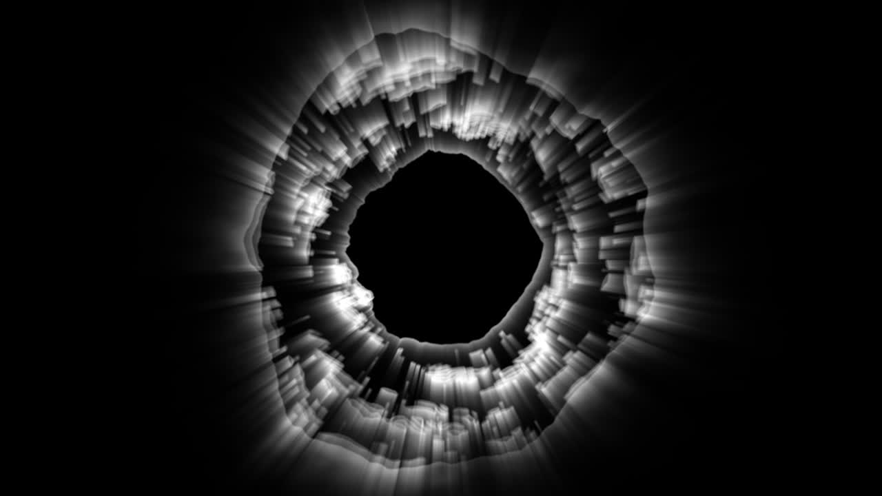 patrón circular abstracto en blanco y negro