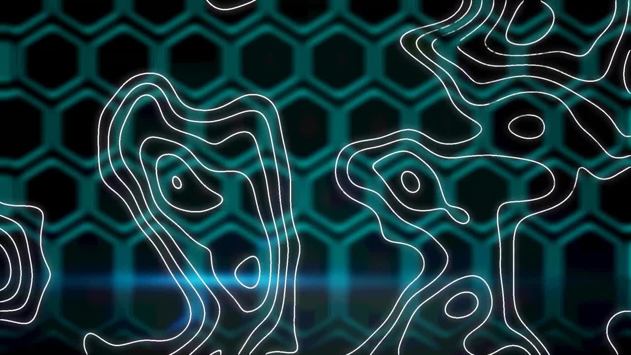 animación de la red de conexiones sobre un fondo oscuro