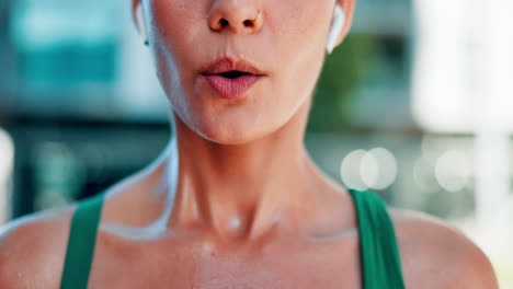 woman exercising outdoors