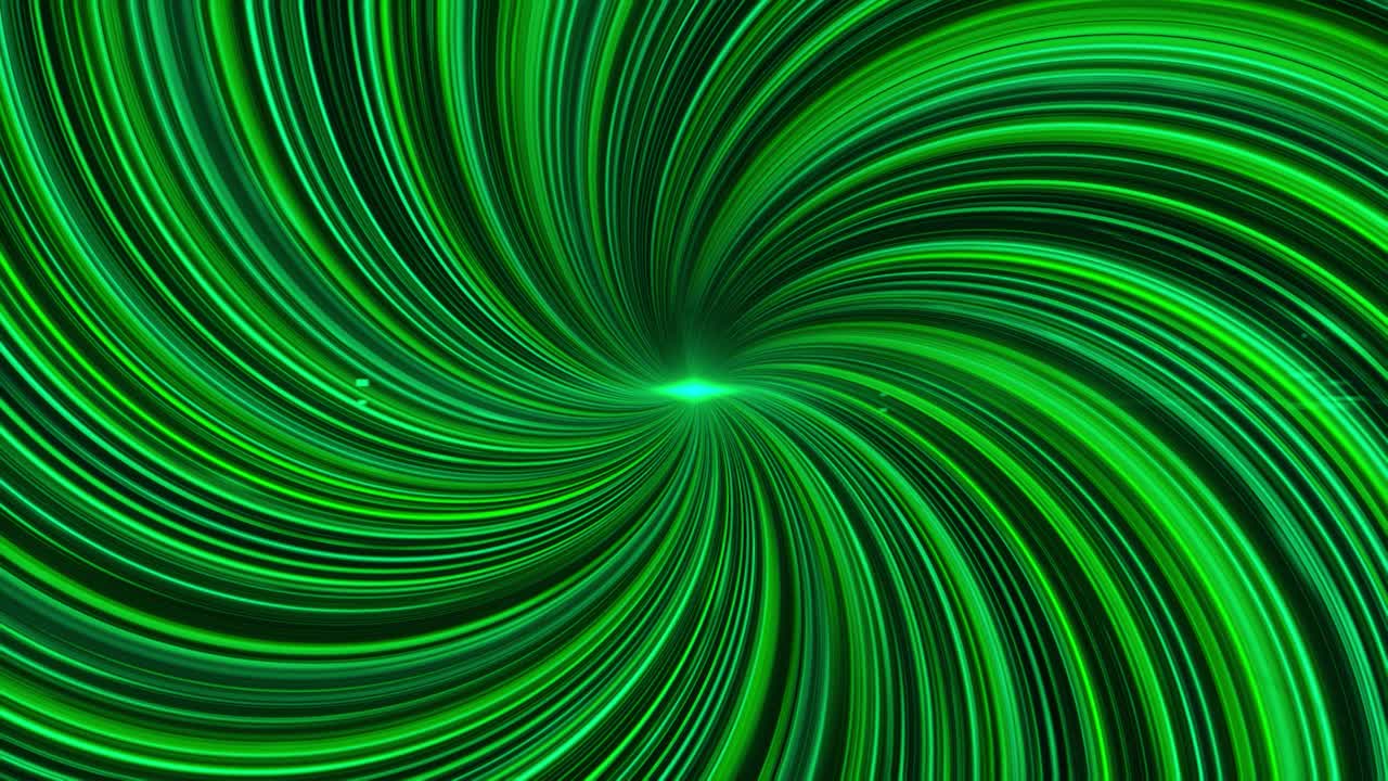Abstract Green Spiral Design