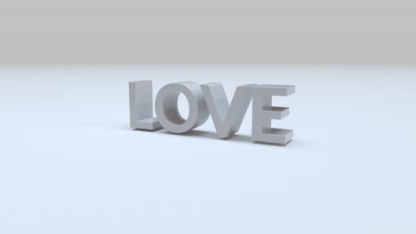 animation with the word love zooming in and out on the screen