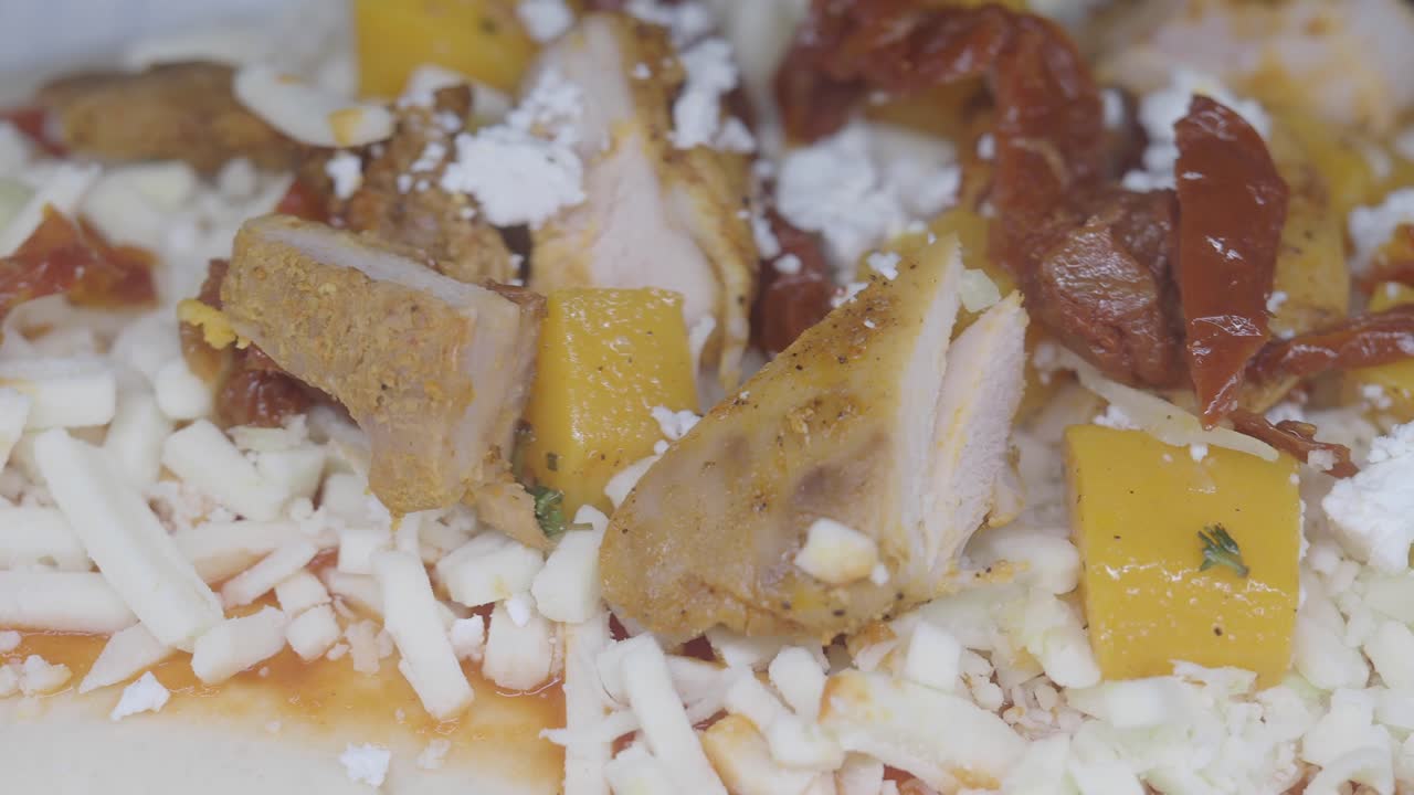 Preparing a Delicious Chicken and Butternut Squash Pizza