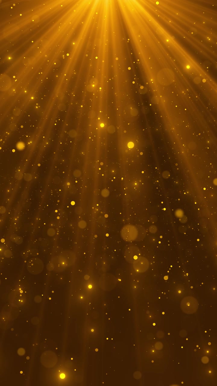 Golden heavenly light background glowing beams soft particle dust warm radiant atmosphere for