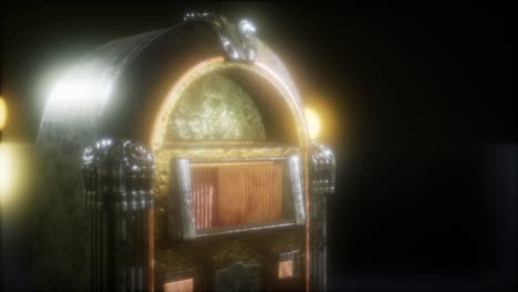 retro jukebox in the dark