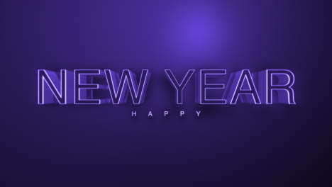 texto de feliz año nuevo monocromático oscuro en degradado púrpura 2