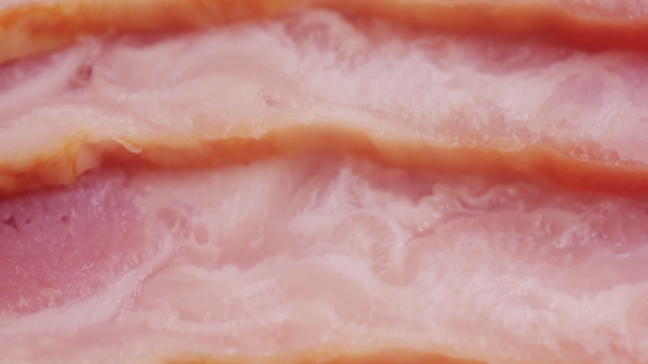 Close-up of Sliced Bacon