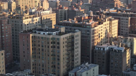 manhattan's upper east side at sunrise