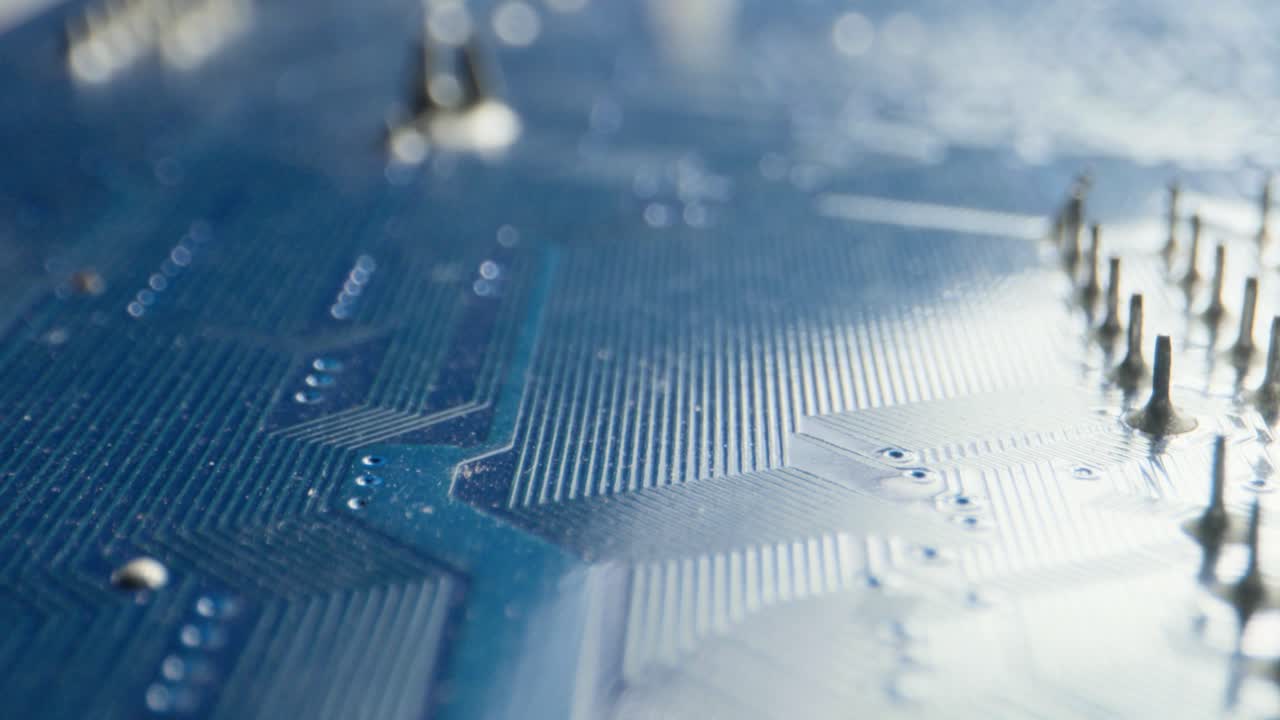 pc 메인보드 트랙은 앞뒤로 움직이는 클로즈업