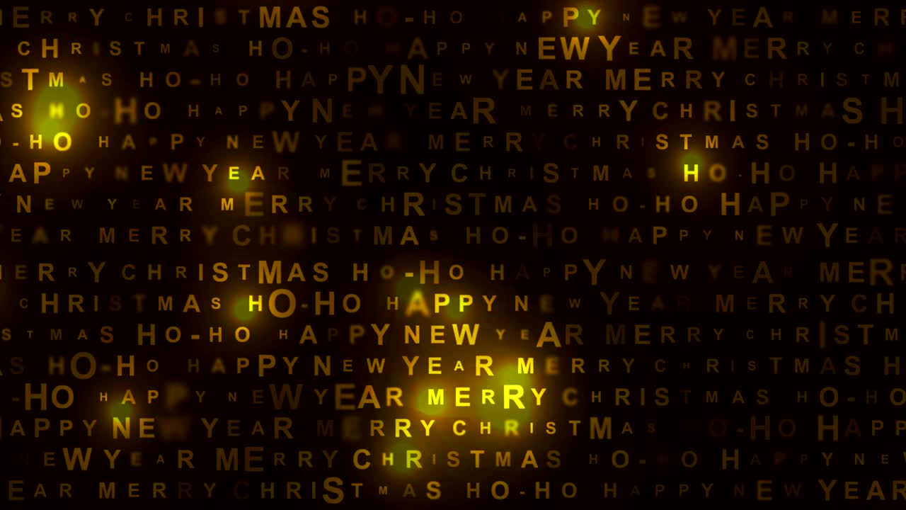 New Year and Christmas shiny animated background