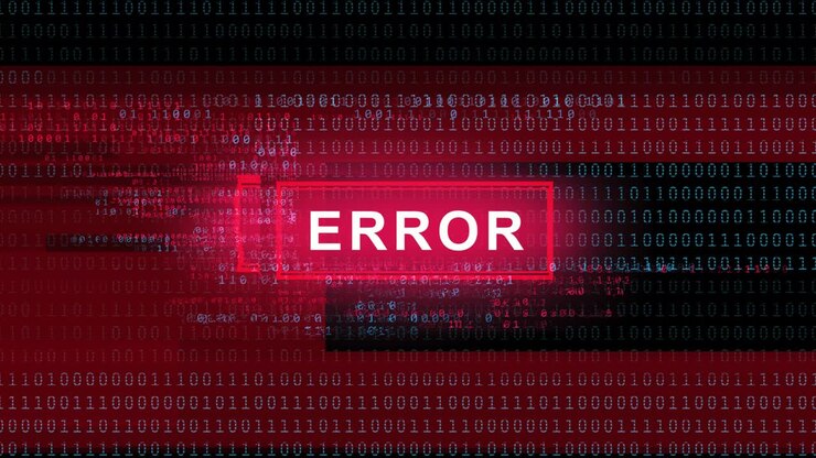 Error message - glitch background