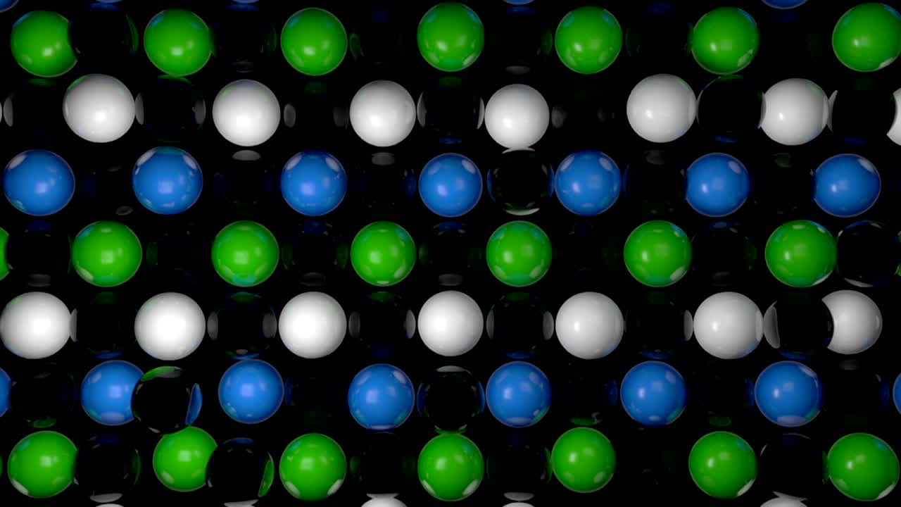 fondo abstracto con esferas 3d realistas. telón de fondo colorido
