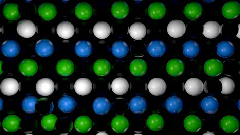 abstract background with realistic 3d spheres. colorful backdrop