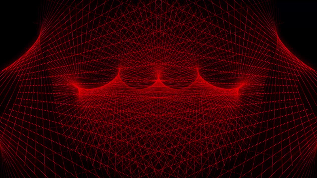 patrón de forma de punto rojo animación gráficos de movimiento