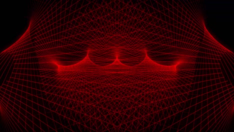 patrón de forma de punto rojo animación gráficos de movimiento