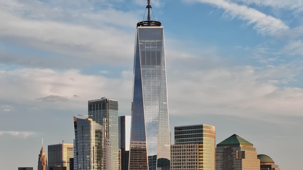 Splendida vista aerea del One World Trade Center a New York