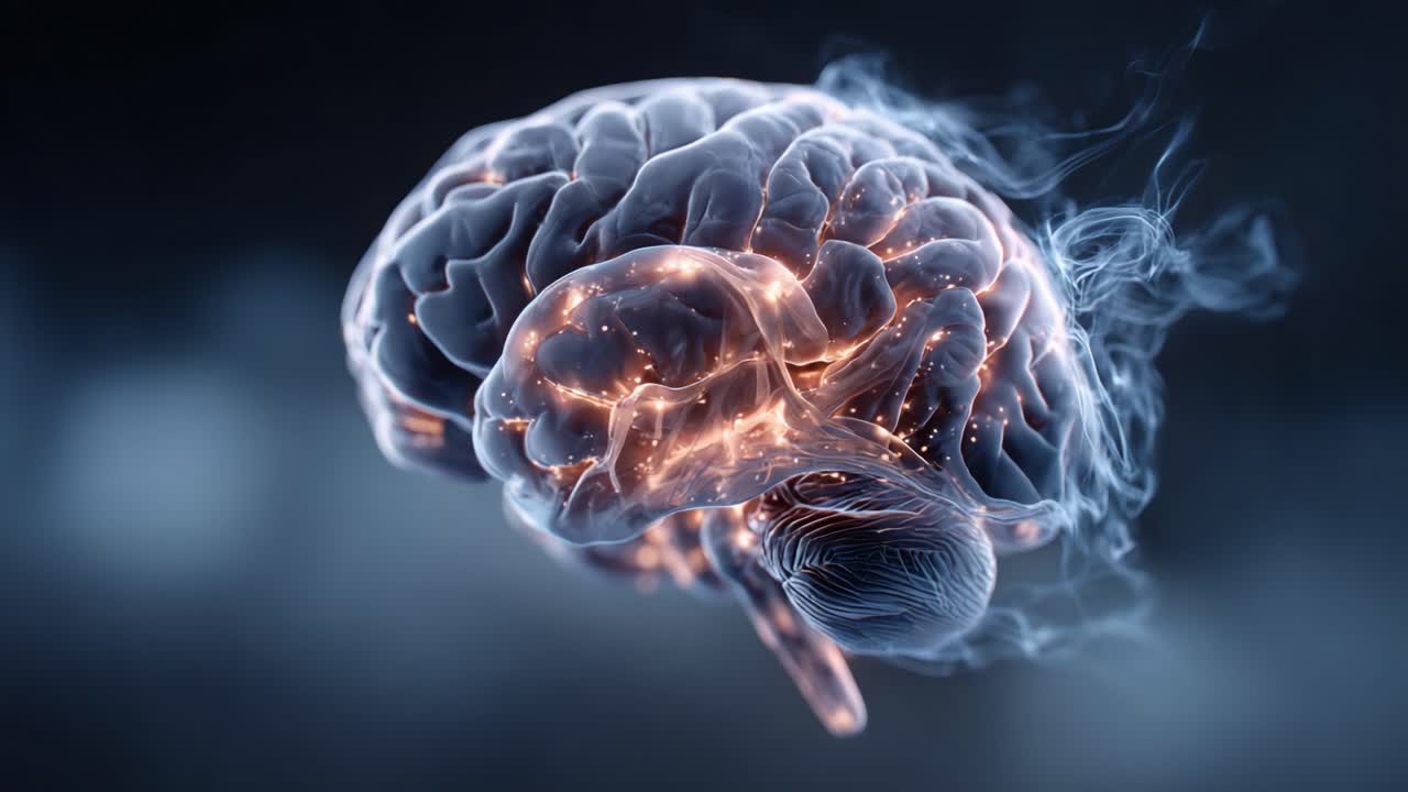 A Captivating Visual Representation of the Human Brain Emitting Pulsating Energy and Ethereal Light, Illustrating the Intricate Complexity of Neural Pathways and Thought Processes