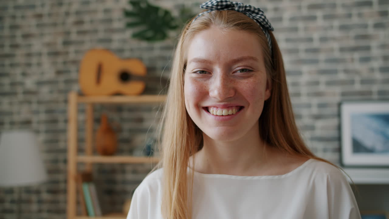 Portrait of a Smiling Young Woman
